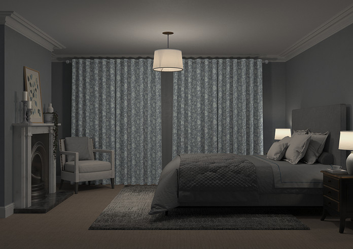 Bird Garden, Charcoal - Made to Measure Curtains - Image 7